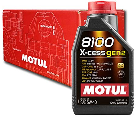 Olio Auto Motul 8100 X-cess gen2 5W40-2x 1 lt