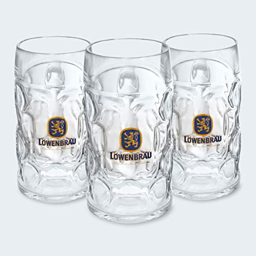 Löwenbräu Chope à bière originale Trio | 1 l | Fête de la bière | Chope à bière 2020