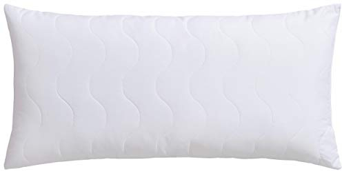 Jekatex Antibac Kissen, Mikrofaser, 100% Polyester, Weiß, 40 x 80