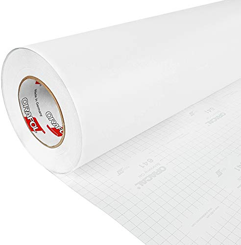 DecoMeister Möbelfolie selbstklebend 100x200 cm | Einfarbig Klebefolie für Möbel | Klebefolie Möbel - einfache Anwendung, ideal für die Renovierung von Küche oder Bad | Möbelfolie | Weiß Matt