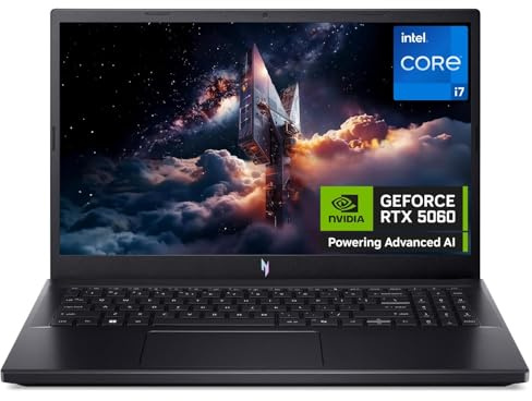 acer Nitro V15 ANV15-52 15.6 Laptop | Intel Core i7-13620H | 16GB RAM | 1TB SSD | RTX 5060 | Full HD 165Hz Display | Windows 11 Home | Black