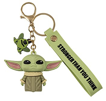 Disney Peers Hardy - Disney The Child Green Kechain 3d Mixte Chaîne de clé, Vert/Beige, Taille unique