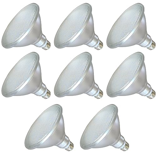 PAZWAHF PAR38 Flood Light LED Bulb 18 Watt 1800 Lumens (150 Watt Halogen Equivalent) Indoor/Outdoor Spotlight Bulb, AC 85V-265V, Non-Dimmable, E26/E27 Base (8 PCS)