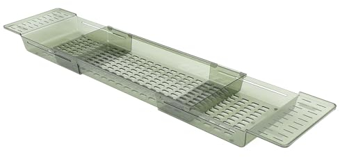 Vassoio da Bagno Estensibile, Vassoio Estensibile per Vasca da Bagno, Tavolo per Vasca da Bagno, Scaffale per Organizer da Bagno, Scaffale per Vasca da Bagno per Asciugamano,