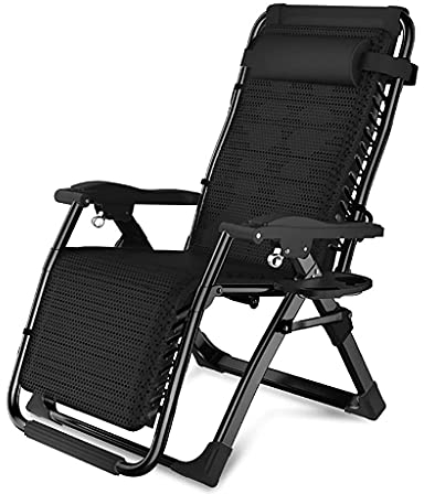 XIUKANGNB Tragbarer 72 cm Liegestuhl, Garten-Sonnenliege, Gartenstuhl, Air Comfort, Leichter Sessel, klappbarer Strandstuhl, Angelstuhl (F) Safehappy