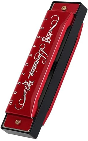 C-Tasten-Mundharmonika-Musikinstrumente klassische Mundharmonika(Red)