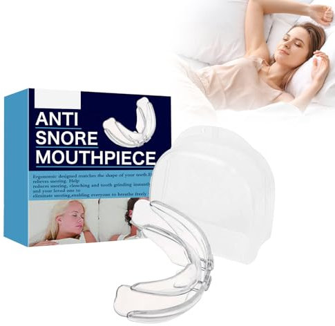 Boquilla antironquidos, eficaz férula antirronquidos,para Dormir Prevención Contra El Rechinar de Dientes Ronquidos Mejorar La Calidad del Sueño