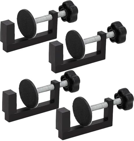 G Clamp Woodwork Fixture Universal Adjustable Screw, 4pcs Universal Desktop Fixture Woodworking DIY Project Heavy-Duty Universal Wood Fixture Parts for Building & Automobile Maintenance