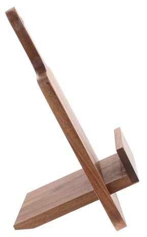 Gatuida Holz Kochbuchständer Wandmontiert Rezepthalter Buchständer Für Küchentheke Rezeptkartenhalter Kochbuchhalter Aus Holz Platzsparendes Design Für Küche Und Restaurant