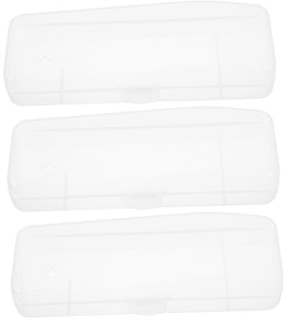 PERSELOSO Custodia Portacoltelli da Viaggio in Plastica Trasparente 3 Pezzi, Organizer Leggero Multifunzione per Rasoi da Uomo, per Spostamenti e Hotel