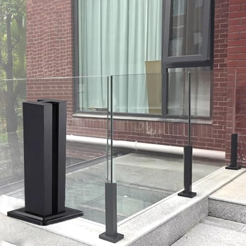Modern Glass Railing Channel System - Secure and Sleek Design for Balcony, Loft, Porch, and Patio Enhancements