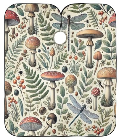 Delantal de color de pelo de hongos vintage, protector de ropa de peluquería, capa de peluquero para hombre
