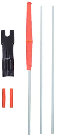 Alipis Drapeau de Vélo Garçon et Filles Double Face Haute Visibilité Mât, Accessoire de Sécurité Arrière, Compatible Vélo Général, Couleur Aléatoire, Montage Facile