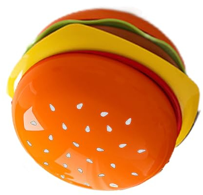 Brrnoo Platos Apilables para Salsa en Forma de Hamburguesa Platos para Salsa de Soja Tazones para Mojar para Aperitivos con Plástico ABS y Colores Vibrantes para Salsas (WHITE)