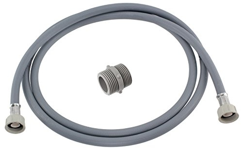 SPARES2GO Straight End Cold Water Fill Inlet Hose Extension for Essentials Dishwasher (2.5M)