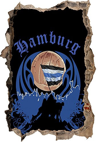 Ultras Hamburg, 3D Wandsticker Format: 92x62cm, Wanddekoration