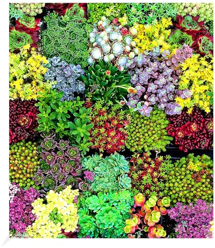 BALDUR Garten Staudengarten 'Oslo', 6 Pflanzen winterhart, ein Mix aus 3 Sedum, 1 Saxifraga, 1 Sempervivum und 1 Thymian, winterharte Stauden, trockenresistent, mehrjährig, blühend