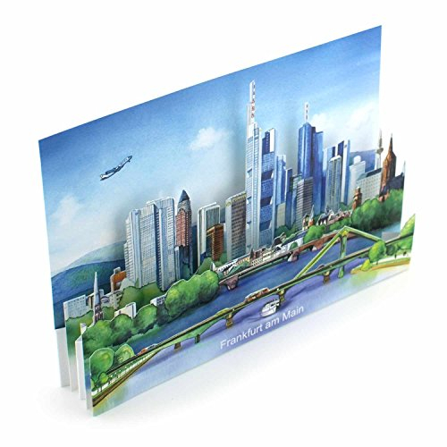 'Pop Up della carta/3 D della carta: Francoforte – con amore fatto a Città Slot, la man può utilizzare come decorazione. Una speciali Frankfurt biglietto di auguri – O una bella Souvenir