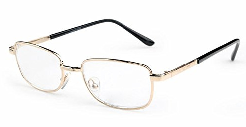 Inlefen Metallrahmen-Rechteck-Lesebrille-Weinlese eyewear mit Fall +4.00 +4.50 +5.00 +5.50 +6.00