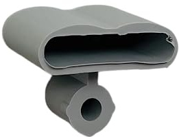 Återpåfyllningsdynor uppsättning med 10 lock för fastsättning av lister i ribbotten (107_40 x 30 x 8 mm)