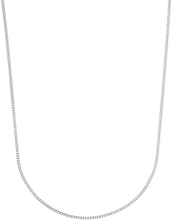 Amor Collier 925 Sterling Silber Unisex Damen Herren Halsschmuck, 40 cm, Silber, Kommt in Schmuck Geschenk Box, 9355341