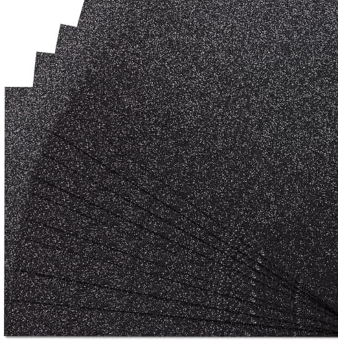 Springboard 10938 Glitzerkarton, A4, Packung mit 10 Bögen, Schwarz