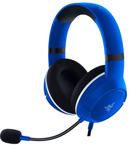 Razer Kaira X Wired Headset for Xbox Series X|S, Xbox One, PC, Mac & Mobile Devices: TriForce 50mm Drivers - HyperClear Cardioid Mic - Memory Foam Ear Cushions - On-Headset Controls - Shock Blue