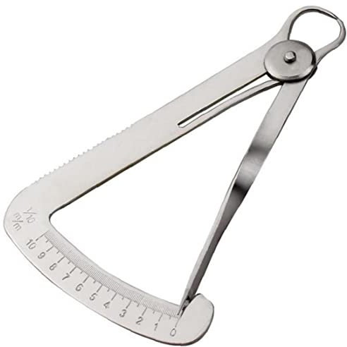 PiniceCore Zonster Dental Caliper Dentista Laboratorio Interior Exactuce Galio Grosor Autoclavable Herramientas Medición Metal Oral Acero Inoxidable Mecánico Triángulo Calibrador Medidas 0-10 Mm