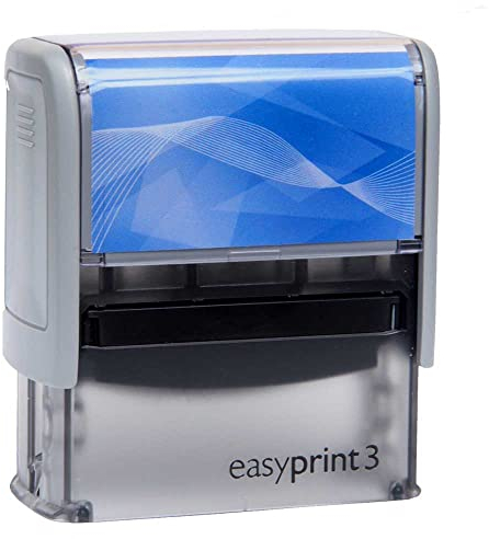 Adress-Stempel Textstempel easyprint 3-58x22mm - 5 Zeilen (Abdruckfarbe schwarz) mit Wunschtext personalisierbarer Namensstempel oder Firmenstempel