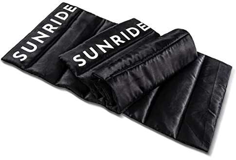 Sunride Bandagierunterlagen für Pferde zum Schutz vor Verletzungen im Stall und beim Transport (2er Set, schwarz)
