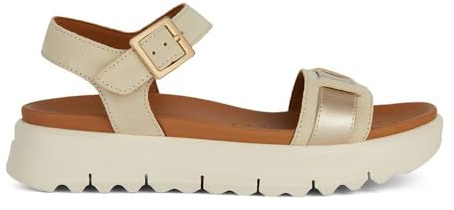 Geox Femme Xand 2.1s Racine Accueil Femme Sandales-et-nu-pieds, Sable Lt Gold, 39 EU