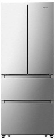 Teknix THFD17870X French Four Door Fridge Freezer - 418 Litre Capacity - Frost Free - Digital Controls - Stainless Steel, H178.5 x W70.4 x D70.0 (cm)