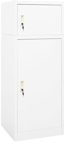 ARKEM Sattelschrank Weiß Stahlschrank 53x53x140 cm Stahl Sattel Pferd