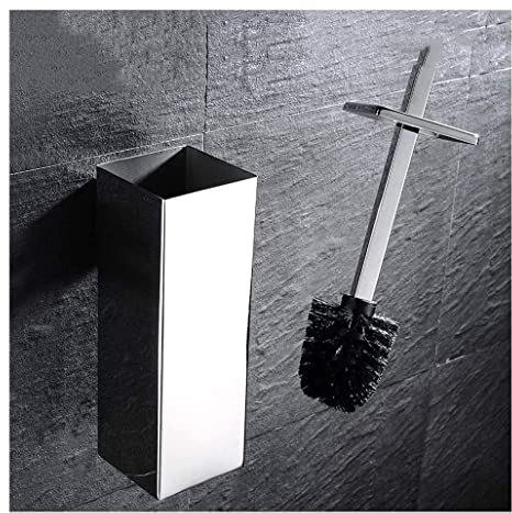 Brosse Toilettes Wc Balayette Wc Porte-brosse De Toilette Carré En Acier Inoxydable Porte-outil De Nettoyage De Salle De Bain Avec Brosse De Toilette Brosse De Nettoyage De Toilette Brosses Wc Et Supp
