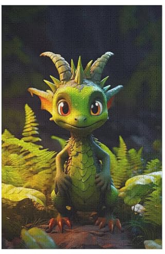 Drachen 1000 Teile Puzzle, Holzpuzzle, Puzzles Für Erwachsene Kinder, 1000 Teile Puzzle Für Jugendliche & Erwachsene Lernspiel Herausforderungsspielzeug （78×53cm）