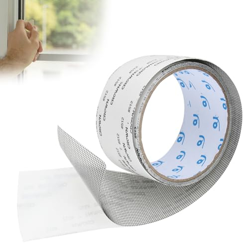 Hochwertiges Fliegengitter Reparatur-Klebeband (50 mm x 2 m),Insektenschutzgitter Reparatur Set für Türen und Fenster, Effektiver Schutz vor Insekten