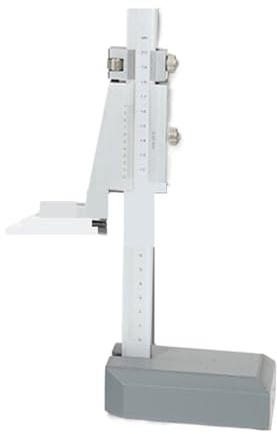 nmbhus 0-200mm / 0-300mm Steel Vernier Height Gauge With Stand Measure Ruler Tools High Accuracy Carbon Steel Tipped Scriber(Size:0-200mm)