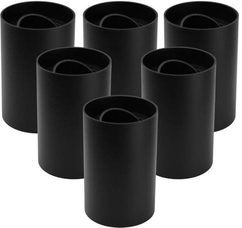 LUXULA 6 Stück Aufbauspot GU10 45° schwenkbar rund Schwarz Deckenspot | 45° schwenkbar, GU10 Fassung, Kunststoff, ohne Leuchtmittel, 230V, Deckenspot, Aufbauleuchte für Wohnräume
