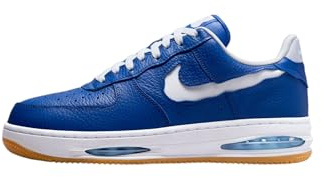 Nike HF3630-400 Nike Air Force 1 Low EVO Hombre TM Royal/White-Aquarius Blue-Gum Yellow EU 42