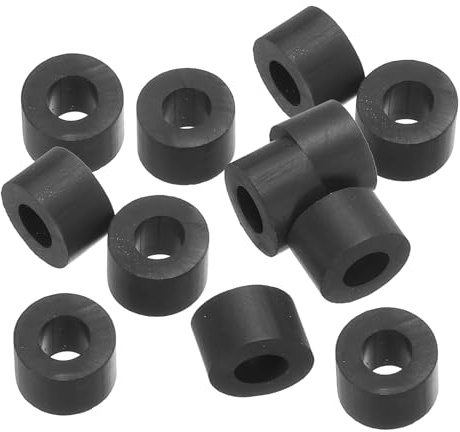 PATIKIL 24pz Rondelle Piatte in Gomma M8, Rondella Piatta 8mm ID x 16mm OD x 10mm Spessore Anello Tenuta Separatore Guarnizione per Tubo Rubinetto Tubo Acqua Bullone Fissaggio, Nero