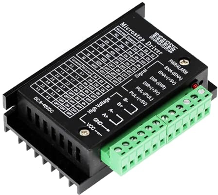 Schrittmotortreiber für TB6600 Nema17/23/34,4A 9-42V 32 Segmente | Geeignet 42/57/86 Typ 2/4 Phasen Schrittmotor, Schrittmotor Treiber für 3D Drucker/CNC