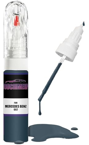Für Mercedes Benz Modelle Denim Blau Metallic 667 Nachlackierstift mit Pinsel, Reparaturset für Kratzer und Chips