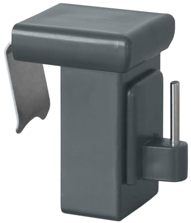 dekondo - 10x Fensterhaken Dekohaken Dekoklipp Fensterclip für Fensterdekoration - Klemmbereich: 10-27mm UNIVERSAL, Aufhänger Fensterdeko (anthrazit)