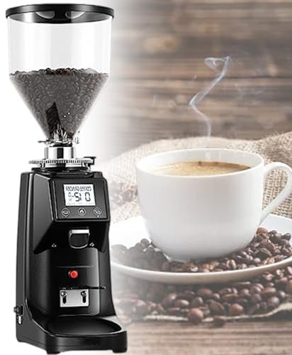 vnmudzeo Moulin à Café Expresso Professionnel, Capacité De 200 G/500 G, avec 19 RéGlages De Mouture PréCis - De Fin à Grossier,Black-1500ml