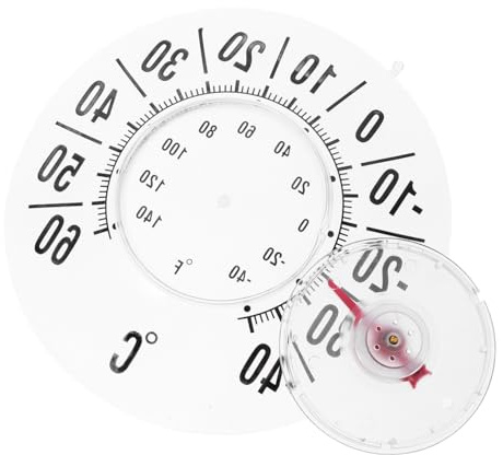 Abaodam Termometro Per Finestra Con Display Analogico Ventosa Resistente Per Misurazione Precisa Temperatura Interna Ed Esterna Per Uso Domestico