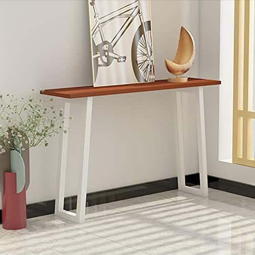 Home Konsolentisch mit offenem Ablagefach - Vielseitiger Eingangstisch oder Wohnzimmer-Sofatisch, schmales Design für kompakte Räume