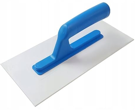 Kunststoffkelle, 2 mm, ABS, 27,9 cm, für Texturierung, Decklack, Zement, Schwimmerkelle, 280 x 140 mm (2 mm blauer Griff)