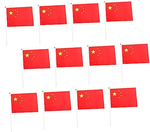 ifundom 50stücke Handgehaltene China-flagge Dekoration Für Innen Und Außenbereich Kleine China-flagge Für Partys Festivals Und Sportveranstaltungen