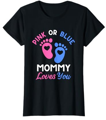 Rose ou bleu Mommy Loves You T-Shirt