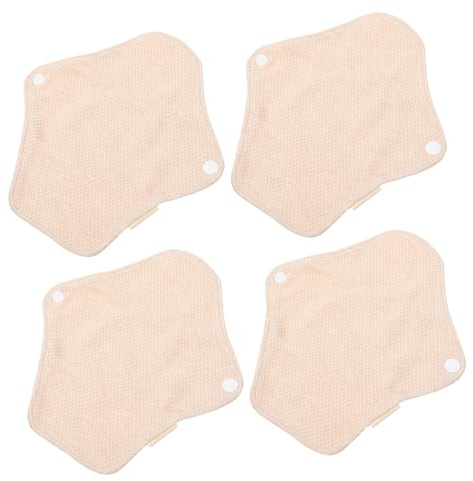Anneome 4 STÜCKE Wiederverwendbare Damen Hygiene einlagen Waschbar Atmungsaktiv Hautfreundlich für Menstruation Stillzeit und Leichte Inkontinenz Geeignet